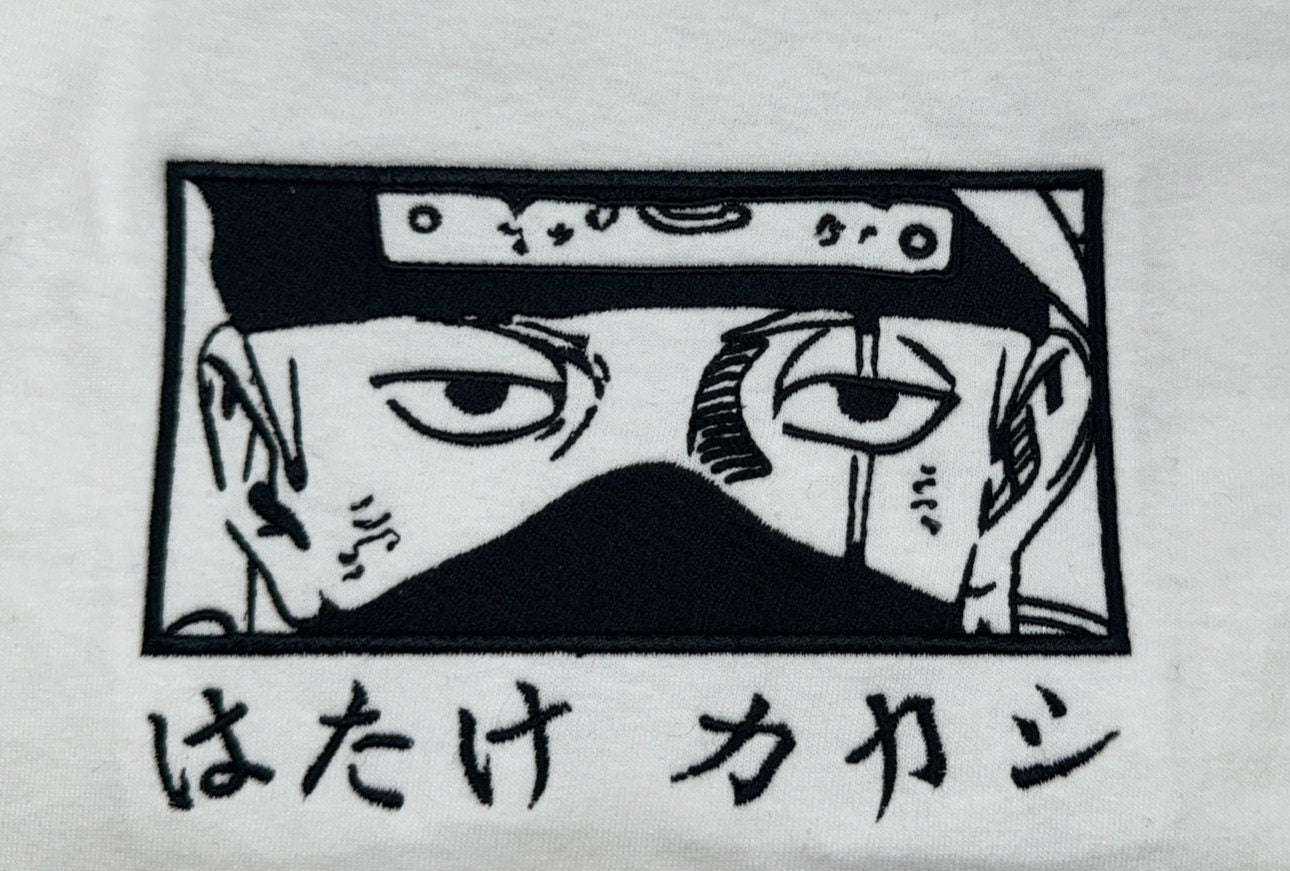 Personalized Embroidered Anime Hoodie Handmade Ninja, Perfect Gift Idea