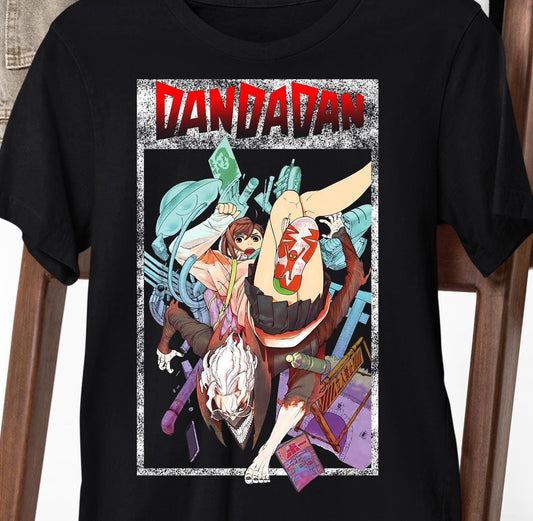 a black t - shirt with a picture of dandalian on it