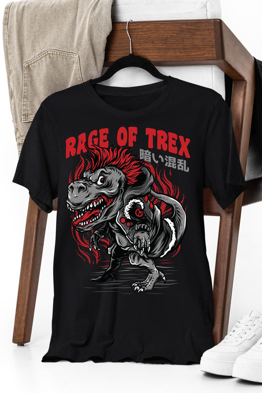 a black t - shirt with a dragon on it