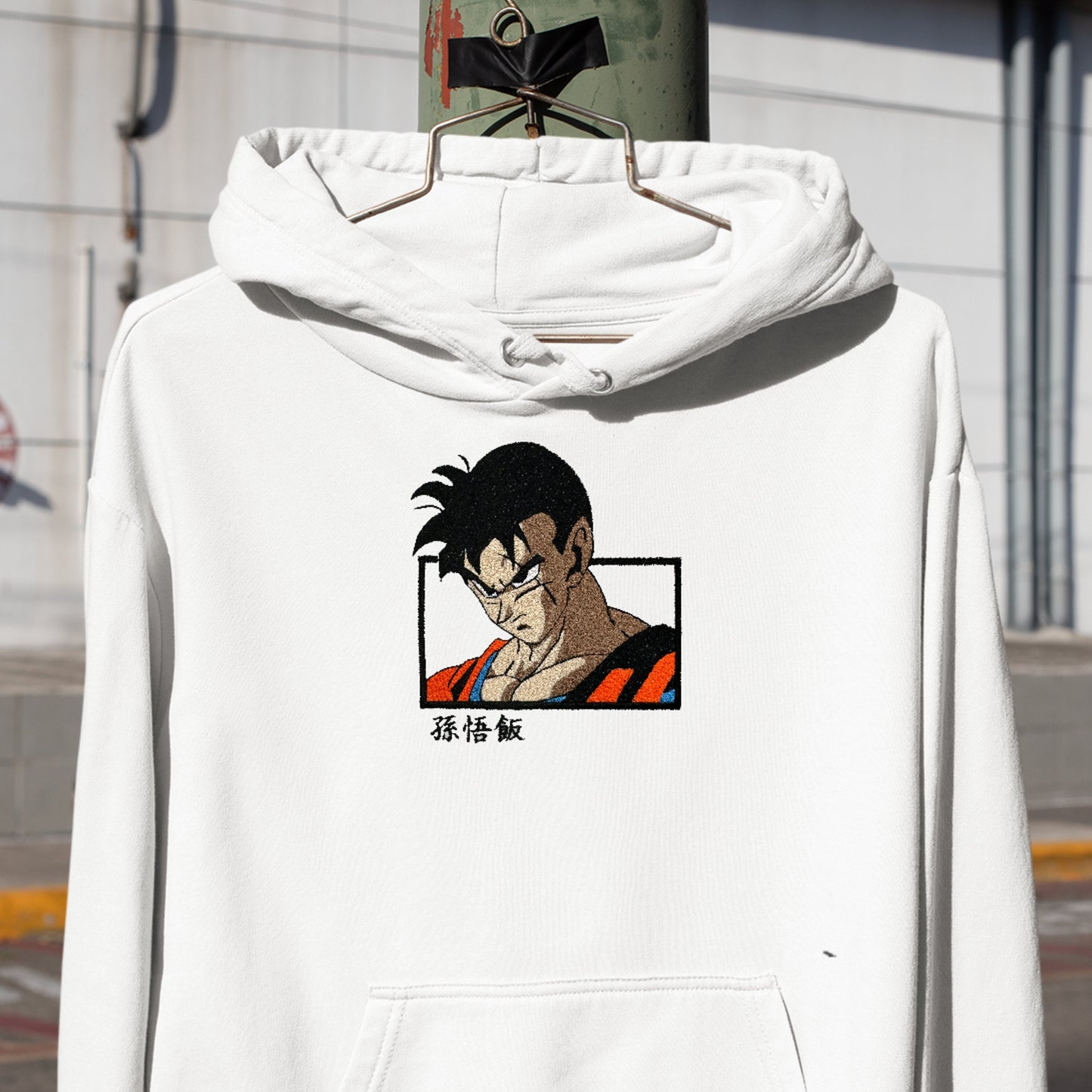 Embroidered Anime Hoodie Handmade Future Warrior, Perfect Gift Idea