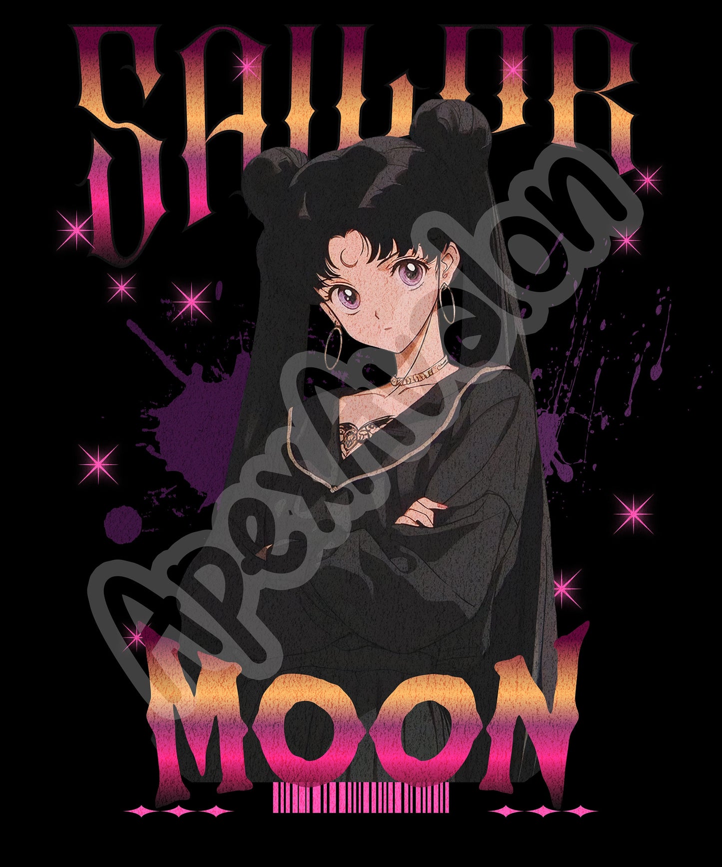 Anime Shirt Handmade moon Princess, Perfect Gift Idea